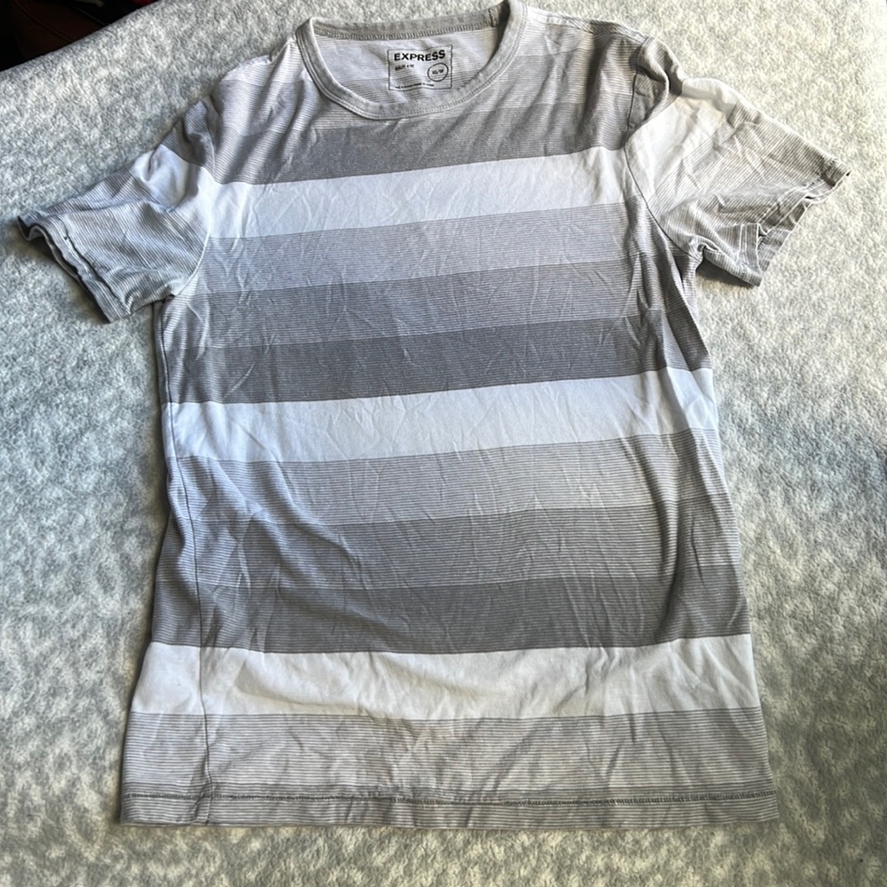 Express Men's Short Sleeve Tee in Gray Tones
